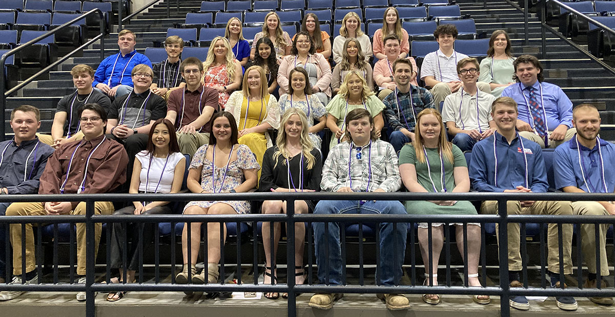 Submitted photo These Fannin County High School seniors were presented their honor cords during National Technical Honor Society during ceremonies last week.