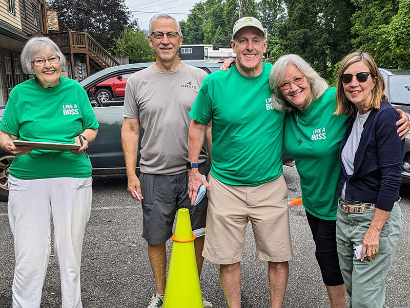 The Delivery Team that served the Summer Meals Program included, from left, Sylvia Goodyear, Summer Meals coordinator; Gary Treater, Greg Norton, Debby Beck, and Jayne Treater.