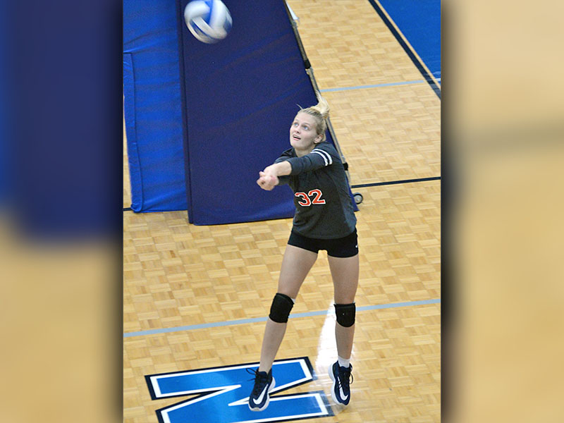 Riley Hall makes a big return for the Lady Cougars. The senior had five aces and six kills as Copper Basin beat Tellico Plains to claim the top spot in district tourney seeding. 