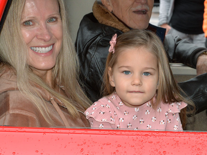 Blue Ridge City Councilwoman Angie Arp brought her granddaughter, Victoria, to the Veterans Day parade.