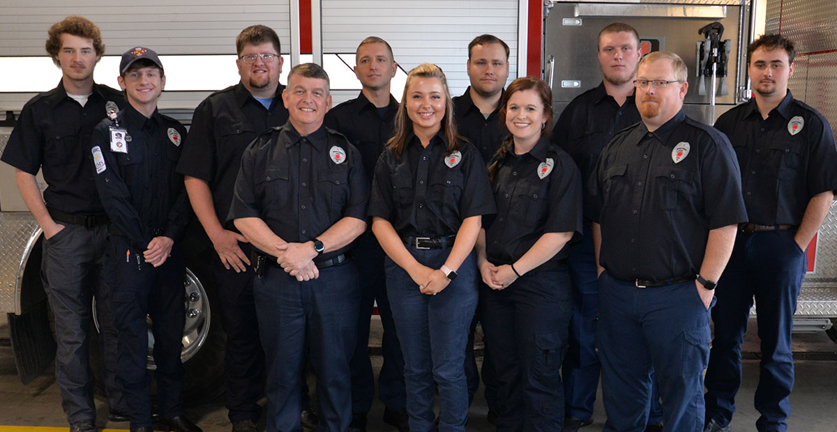 Fannin County’s newest firefighters are shown following graduation ceremonies Saturday in Blue Ridge. Having just received their certification certificates are, from left, front, Jamie Hensley, Hailee Jo Turner, Lauren Lasley, and Jason Hall; and, back row, Noah Turner, Trent Lowery, Matt Curtis, Alex Allison Jr., Thomas Green, Tyson Conley, and Dakota Green.