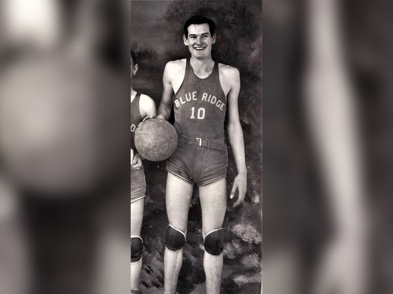 Blue Ridge High School senior Fred Jones lead the basketball team during the 1942-43 season.