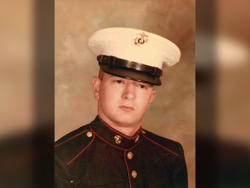 First Sergeant Thom Potito, who would become a 21 year veteran of the United States Marine Corps, is pictured in one of his early official photos. 