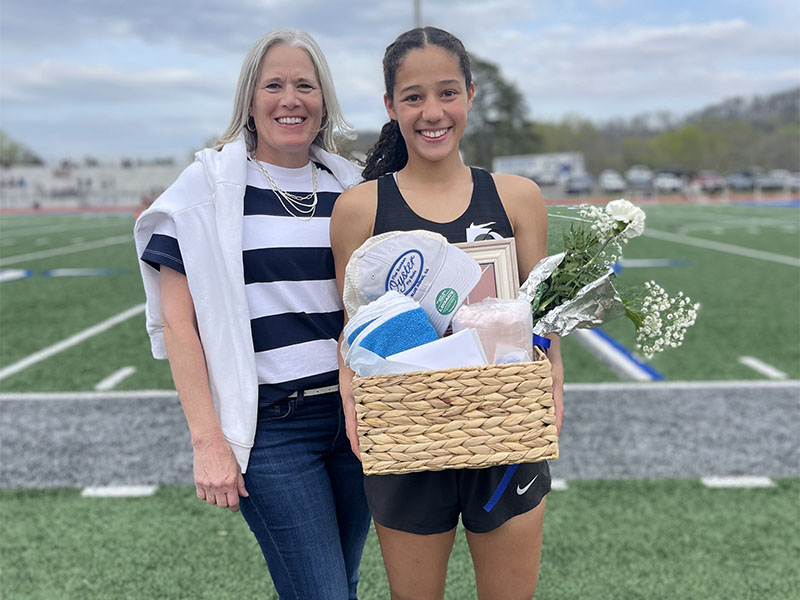 Track and Field Senior Night recognition went to Stephanie Kirk April 8 at Fannin County High School.