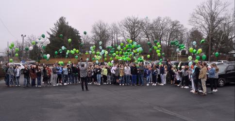 A large crowd of family and friends gathered at the First Baptist Church of Blue Ridge Friday, January 22, for a balloon release to celebrate the life of 19-year-old Sydnie Jones. The Fannin County High School graduate passed away from injuries received in a tragic car crash January 12. Countless tributes on a Memorial Wall in her honor remembered Sydnie for her beautiful smile and outgoing personality.