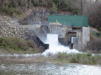 The Tennessee Valley Authority (TVA) is releasing more water than usual through Blue Ridge Lake Dam in order to lower the lake's level to normal in preparation for spring rains.