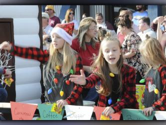 There was no absence of candy during the Copperhill Kiwanis Club’s Christmas Parade that came through the twin cities of Copperhill and McCaysville Saturday, December 4.