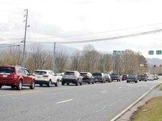 GDOT is promising a quick response project to add a turning lane on State Route 5 at State Route 2 (Highway 515) in Blue Ridge to help relieve frequent traffic backups such as this one last Thursday afternoon.
