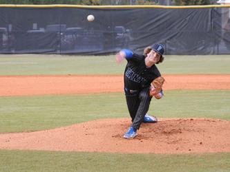 Rebels Senior Jason Pearson throws a pitch in recent action for the Fannin County baseball team. 