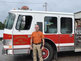 Pictured is Martin Senterfitt, the new Fire Chief for Copper Basin Fire and Rescue. Senterfitt previously retired from Jacksonville Fire and Rescue and has 38 years of firefighting experience. 