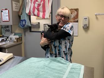 Dr. Julie Grisham is the veterinarian who will be offering services at Humane Society of Blue Ridge’s new clinic. She is currently working with the group’s adoption center. Grisham graduated from Mississippi State College of Veterinary Medicine in 2022.