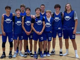The Fannin County High School Rebels Basketball team took a trip to Athens, Georgia, to attend the University of Georgia’s Mike White Team Camp. Shown are, from left, Ben Bloch, Hudson Ethington, Kolton Kaylor, Matthew Ponton, Jordan Richerson, Keaton Watkins, Tyler Blake, Brody Henson and Cole Gribble.