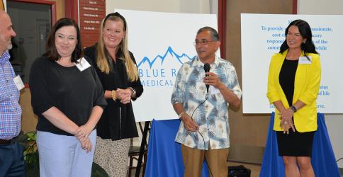 Java Health Chief Executive Officer Bappa Mukherji and Chief Financial Officer Martha Henley greeted visitors to Riverstone Medical Campus and introduced the hospital team.