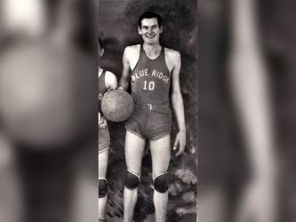 Blue Ridge High School senior Fred Jones lead the basketball team during the 1942-43 season.